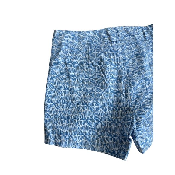 LAUREN GOLD Blue White Patterned Shorts Size 00 NEW NWT - Picture 4 of 11